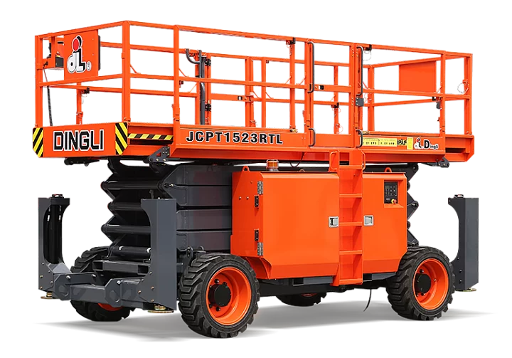 Ножничный подъемник Внедорожный дизельный 4WD и 2WS Dingli CPT1523RTL