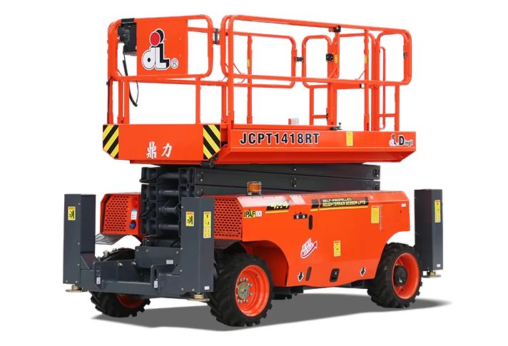 Ножничный подъемник Внедорожный дизельный 4WD и 2WS Dingli JCPT1418RT